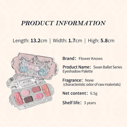 Flower Knows Swan Ballet Six-Color Makeup Palette