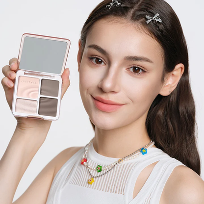 Judy Doll 2 IN 1 Highlighter Contour Palette